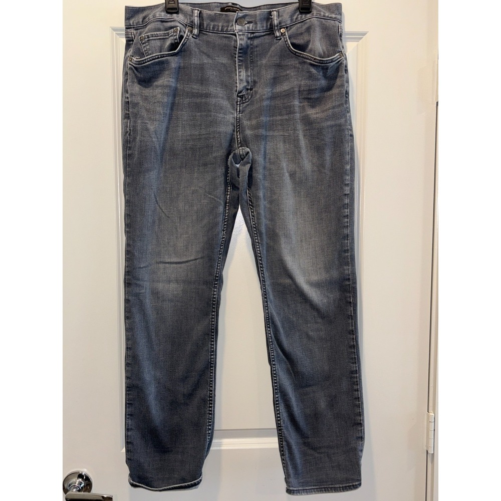 Banana Republic Jeans Mens 36x32 Gray Denim Slim Fit Medium‎ Wash Straight Leg